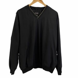 Izod XFG Black Pullover Sportswear Windbreaker L